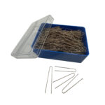 Art. 36 Forcina Invisibile Zigrinata - mm 45 - Liscio Ottonato Scatola in Polistirolo da 250 gr - immagine 2