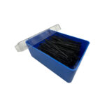 Item 37 Knurled Invisible Hair Pin - mm 53 - Plain Black  Polystyrene Box of 250 gr - Image 2