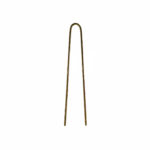 Item 38 Knurled Invisible Hair Pin - mm 53 - Plain Brown  Polystyrene Box of 250 gr
