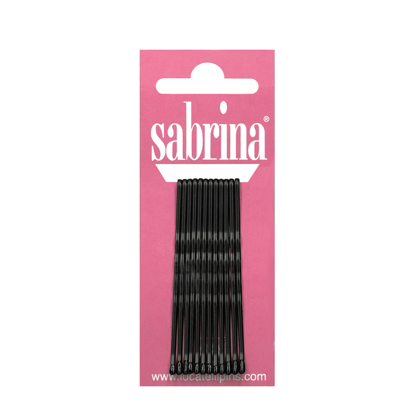 000000000000059 Art. 59 Fermaglio con goccia - n. 7 - mm 59 - Ondato Nero Cartino da 12 pezzi - Scatola in Cartone e Polietilene da 72 Cartini - immagine 1