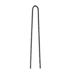 Item 192 Knurled Hair Pin - mm 72 - Black Polystyrene Box of 250 gr