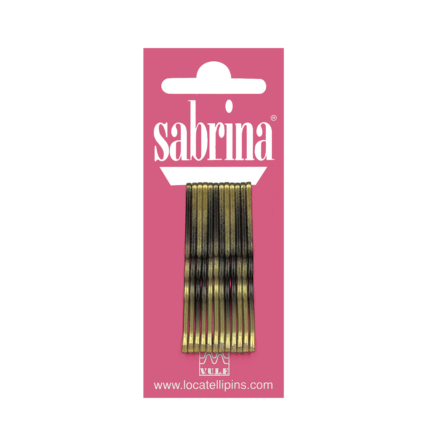 000000000000194 Item 194 Hair Grip - Ball Pointed - n. 5 - mm 48 - Waved Turtle Card of 12 pcs - Cardboard and Polyethylene Box of 72 Cards - Image 1