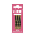 Art. 194 Fermaglio con goccia - n. 5 - mm 48 - Ondato Tartarugato Cartino da 12 pezzi - Scatola in Cartone e Polietilene da 72 Cartini