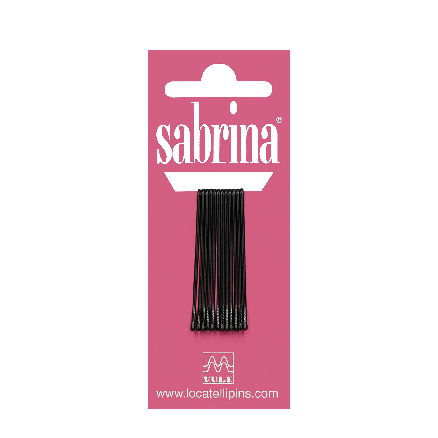 000000000000200 Item 200 Hair Grip - Ball Pointed - n. 4 - mm 40 - Plain Black Card of 12 pcs - Cardboard and PVC Box of 72 Cards - Image 1