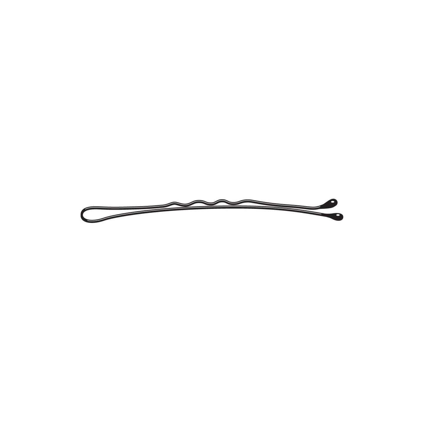 000000000000226 Item 226 Hair Grip - Ball Pointed - n. 7 - mm 59 - Waved Grey Card of 12 pcs - Cardboard and Polyethylene Box of 72 Cards - Image 1