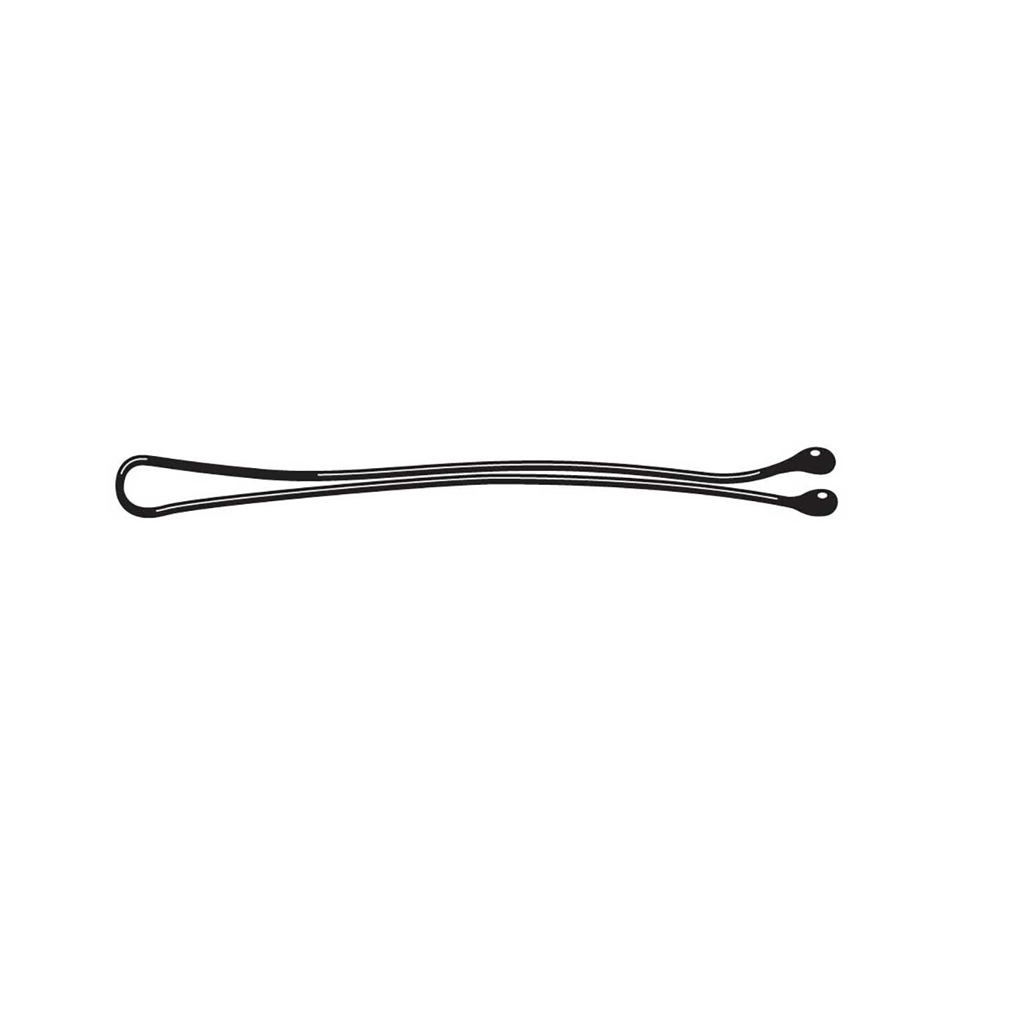 000000000000243 Art. 243 Fermaglio con goccia - n. 7 - mm 59 - Liscio Nero Cartino da 12 pezzi - Scatola in Cartone e Polietilene da 72 Cartini - immagine 1