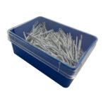 Item 273 Hair Grip - Ball Pointed - "Extra Strong" - mm 59 - Waved White Polystyrene Box of 250 gr - Image 2