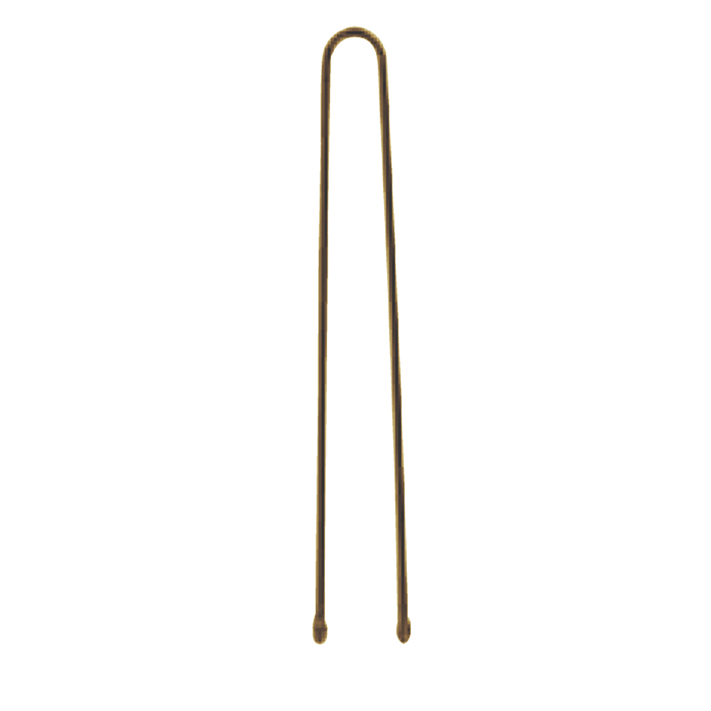000000000000279 Item 279 Invisible Hair Pin - Ball pointed - mm 45 - Plain Brown Polystyrene Box of 250 gr - Image 1