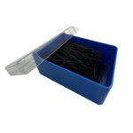 Item 280 Invisible Hair Pin - Ball pointed - mm 56 - Plain Black Polystyrene Box of 250 gr - Image 2