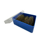 Item 281 Invisible Hair Pin - Ball pointed - mm 56 - Plain Brown Polystyrene Box of 250 gr - Image 2