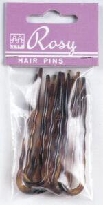 Item 298 Polystyrene Hair Pins - mm 70 - Turtle Polybag "Rosy" of 6 pcs - Cardboard and Polyethylene Box of 20 Polybags - Image 2
