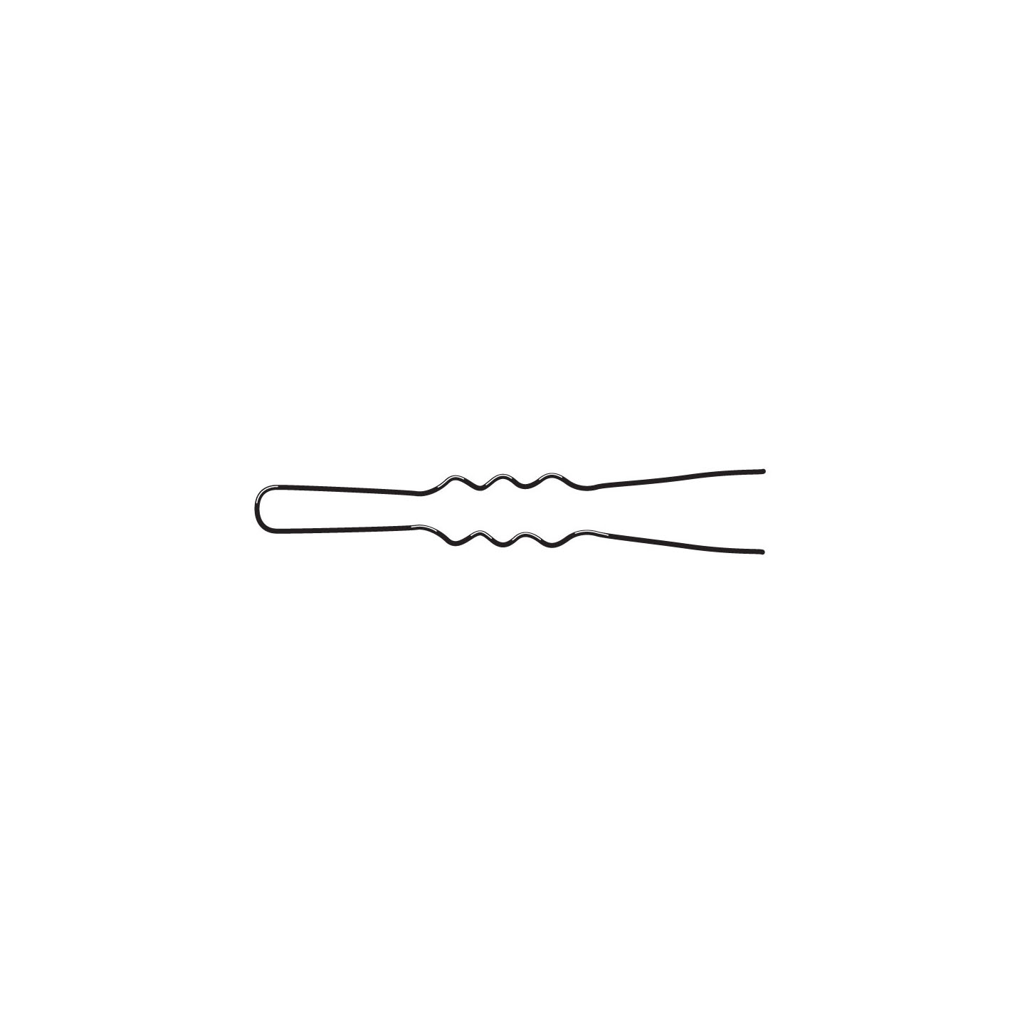 000000000000305 Art. 305 Forcina Invisibile "Helène" - n. 24 - mm 49 - Ondato Ottonato Bustina da 20 pezzi - Scatola in Cartone da 20 Bustine - immagine 1