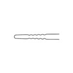Item 308 Invisible Hair Pin "Helene" - n. 30 - mm 59 - Waved Black Polybag of 20 pcs - Cardboard Box of 20 Polybags