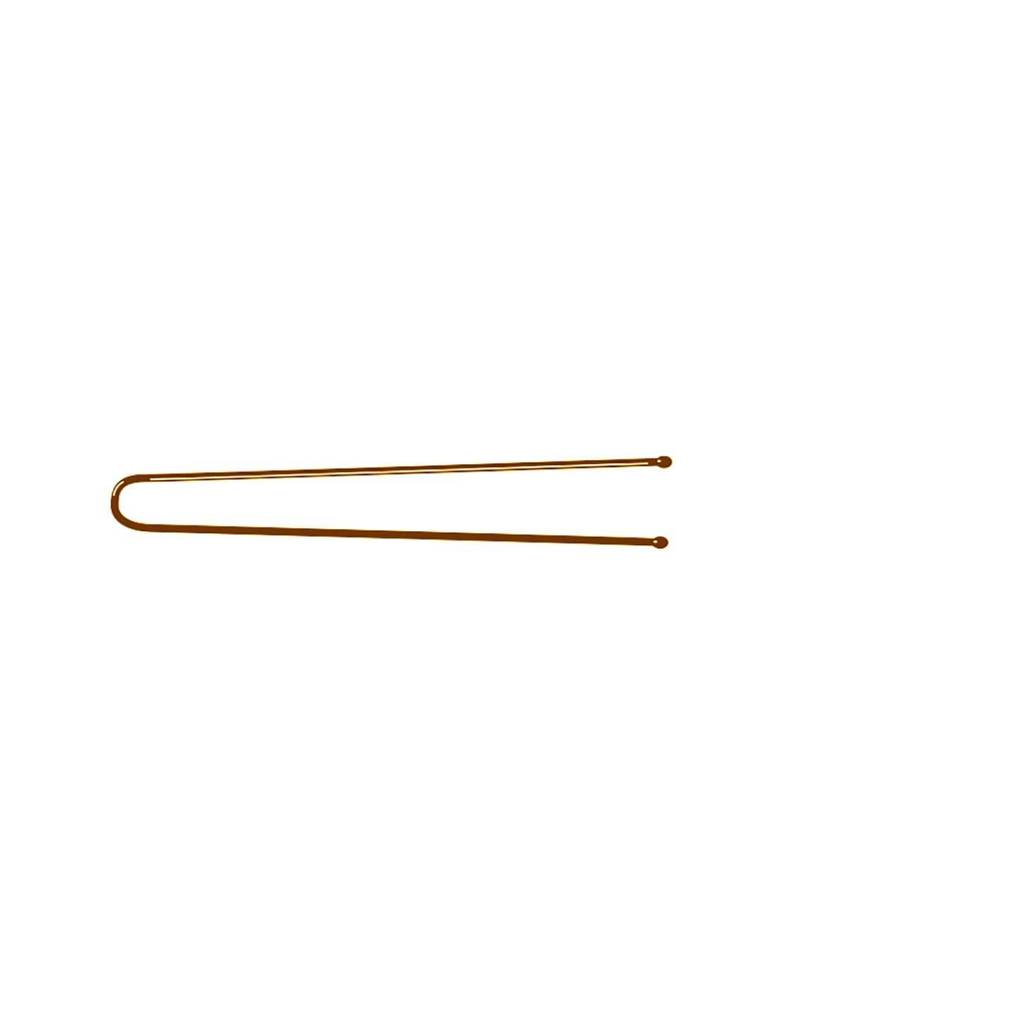 000000000000319 Item 319 Invisibles "Hair Set" - Ball Pointed - n. 21 - mm 46 - Plain Brown Cardboard Box of 500 gr - Image 1