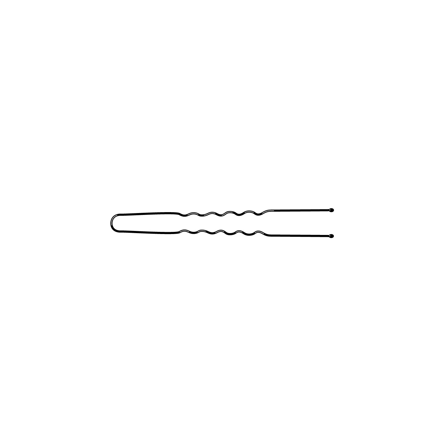 000000000000332 Art. 332 Forcina Invisibile "Messa in Piega" - n. 30 - mm 62 - Ondato Nero Scatola in Cartone da 500 gr - immagine 1