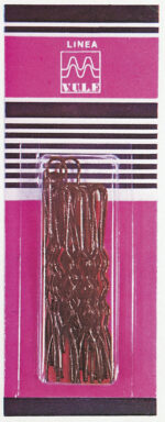 Item 384 Invisible Hairpin - mm 50 - Waved Brown Hangable Blister of 40 pcs - Cardboard Box of 24 Blisters - Image 2