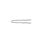 Item 492 Hair Pin "Strong" - n. 27 - mm 62 - Waved Black Cardboard Box of 500 gr