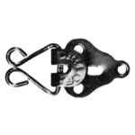 Item 1056 Trouser Hooks "Extra" - Black Transparent Polystyrene Box of 40 pairs - Cardboard Pack of 10 Boxes