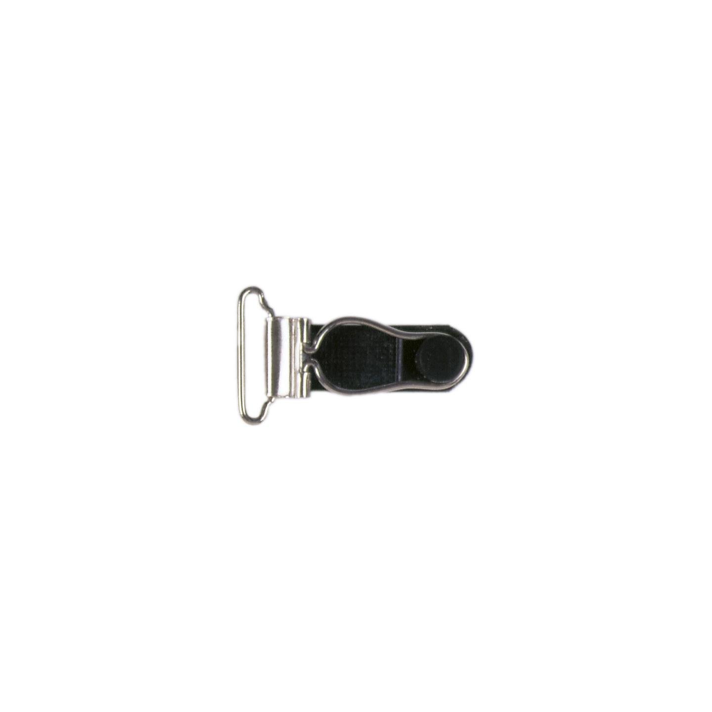 000000000001089 Item 1089 Velvet Clips for Suspender Belts - Metal and Rubber - mm 25 - Black Polybag of 24 pcs - Cardboard Box of 12 Polybags - Image 1
