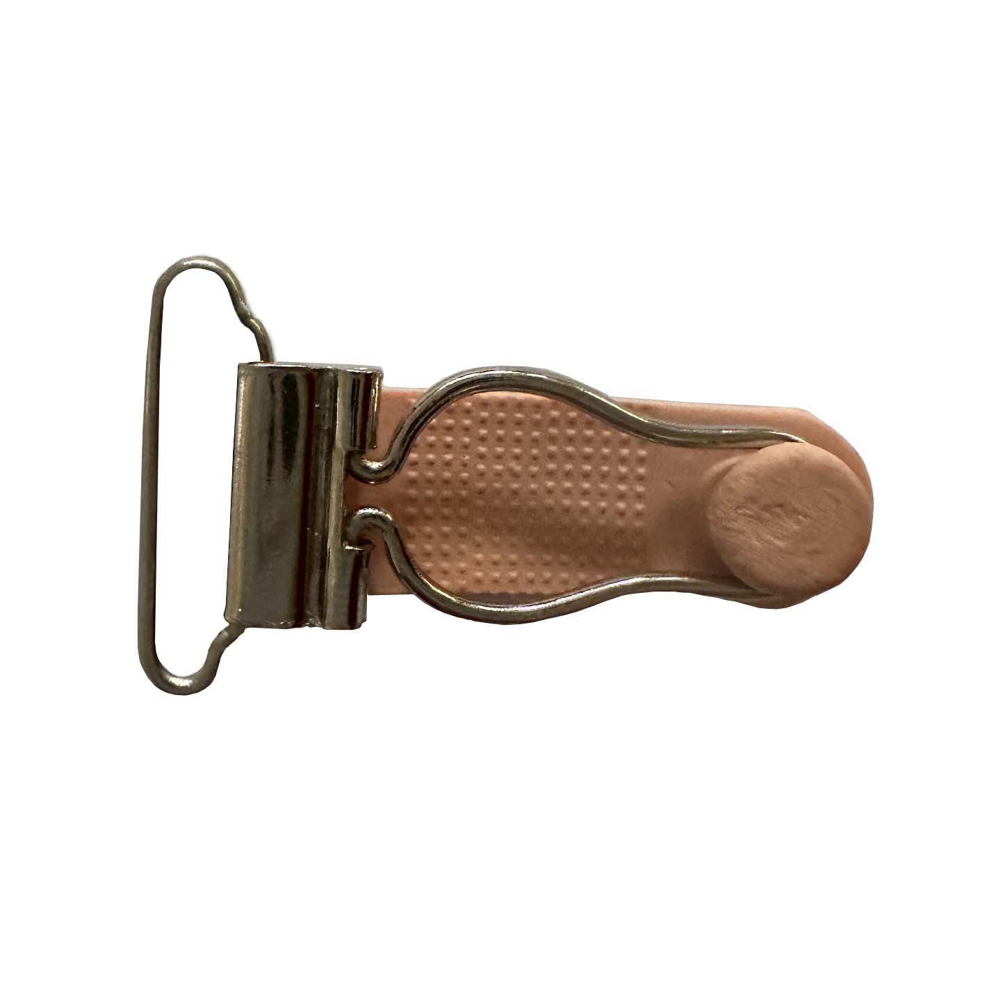 000000000001091 Item 1091 Velvet Clips for Suspender Belts - Metal and Rubber - mm 25 - Salmon Polybag of 24 pcs - Cardboard Box of 12 Polybags - Image 1