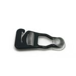 Item 1092 Velvet Clips for Suspender Belts - Delrin and Rubber - mm 10 - Black Polybag of 24 pcs - Cardboard Box of 12 Polybags