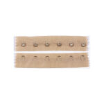 Item 1186 Corset Hooks on Material Band - mm 25 - White Pack of 5 meters