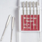 Item 2038 Machine Sewing Needles - Assorted Sizes - 2/80 - 2/100 + Jeans Plastic Box of 5 pcs - Cardboard Pack of 20 Boxes