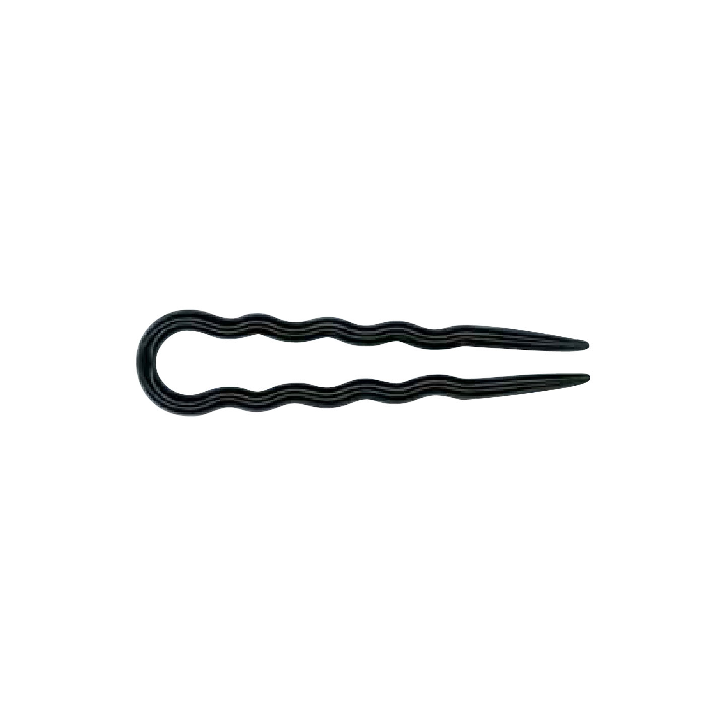 0000000000298_1 Item 298/1 Polystyrene Hair Pins - mm 70 - Black Polybag "Rosy" of 6 pcs - Cardboard and Polyethylene Box of 20 Polybags - Image 1