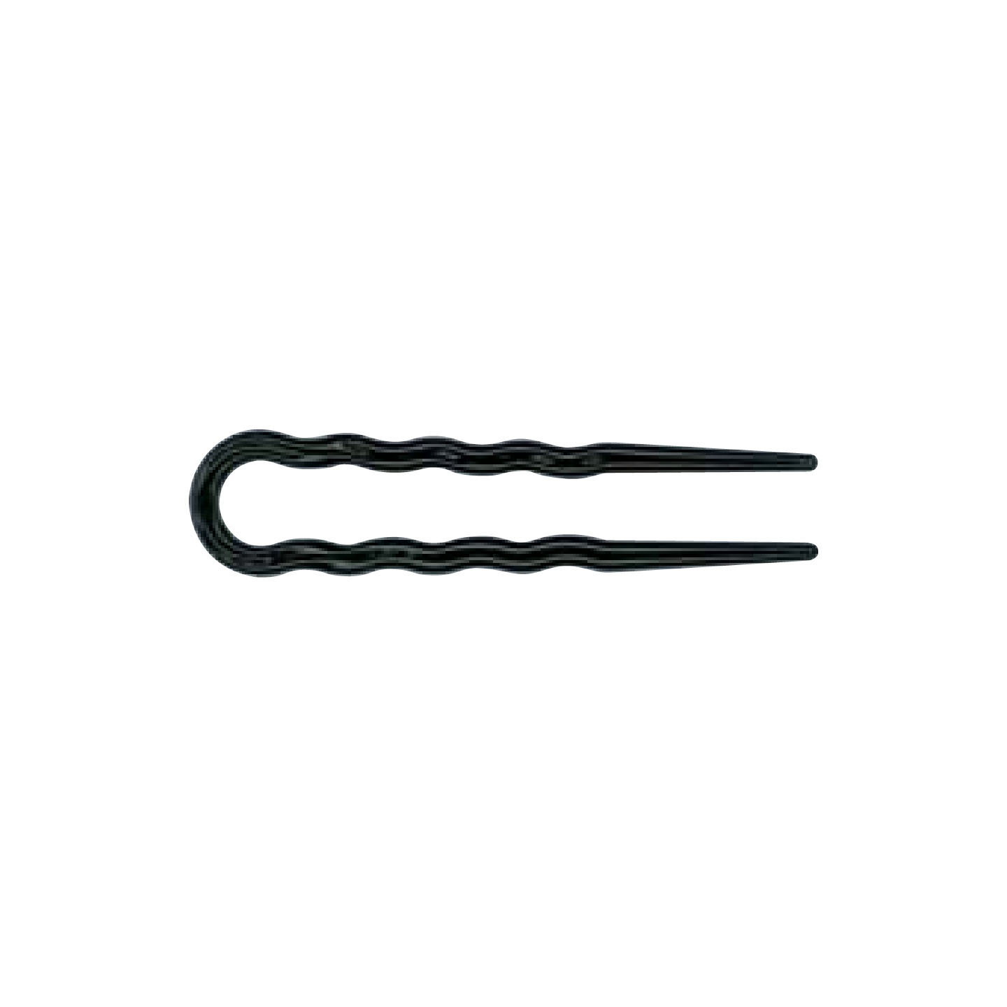 0000000000299_1 Art. 299/1 Forcella in Polistirolo - mm 85 - Nero Bustina "Rosy" da 6 pezzi - Scatola in Cartone e Polietilene da 20 Bustine - immagine 1