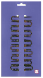 Item 299/8 Polystyrene Hair Pins - mm 85 - Transparent  Card of 12 pcs - Pack of 12 Cards - Image 2