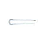 Item 299/8 Polystyrene Hair Pins - mm 85 - Transparent  Card of 12 pcs - Pack of 12 Cards
