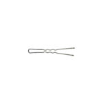 Item 334/1 Invisible Hair Pin "Extra Fine" - Ball Pointed - n. 21 - mm 46 - Waved Black Cardboard Box of 200 gr
