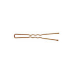 Item 337/1 Invisible Hair Pin "Extra Fine" - Ball Pointed - n. 24 - mm 49 - Waved Brown Cardboard Box of 200 gr