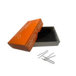 Item 338/1 Invisible Hair Pin "Extra Fine" - Ball Pointed - n. 27 - mm 55 - Waved Black Cardboard Box of 200 gr - Image 2
