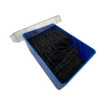 Art. 34 Forcina Invisibile Zigrinata - mm 45 - Liscio Nero Scatola in Polistirolo da 250 gr - immagine 2