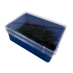 Item 263 Hair Grip - Ball Pointed - "Extra Strong" - mm 57 - Waved Black Polystyrene Box of 250 gr - Image 2