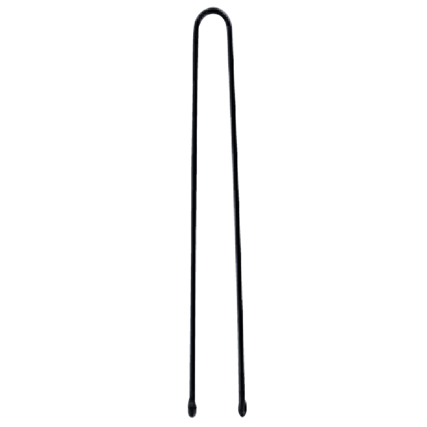 000000000000280 Item 280 Invisible Hair Pin - Ball pointed - mm 56 - Plain Black Polystyrene Box of 250 gr - Image 1