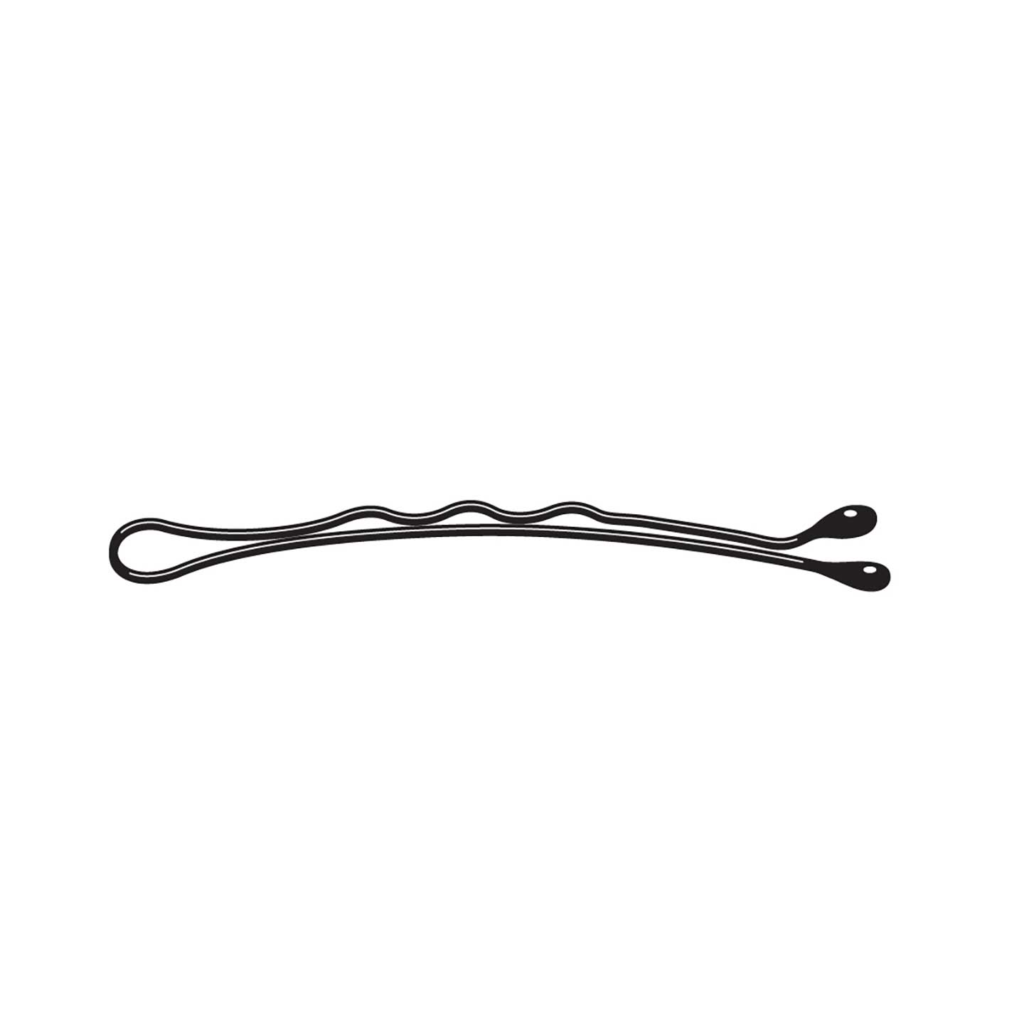 000000000000169 Art. 169 Fermaglio con goccia - n. 7 - mm 59 - Ondato Biondo Cartino da 24 pezzi - Scatola in Cartone da 50 Cartini - immagine 1