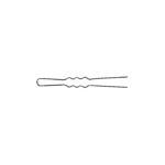 Item 307 Invisible Hair Pin "Helene" - n. 27 - mm 55 - Waved Brown Polybag of 20 pcs - Cardboard Box of 20 Polybags