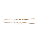 Item 337 Invisible Hair Pin "Extra Fine" - n. 24 - mm 49 - Waved Brown Cardboard Box of 200 gr