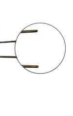 Art. 480 Forcella "Comune" - n. 33 - mm 75 - Liscio Biondo Scatola in Cartone da 200 gr - immagine 3