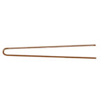 Item 480 Hair Pin "Strong" - n. 33 - mm 75 - Plain Brown Cardboard Box of 200 gr