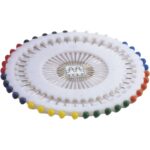 Item 767 Headed Pin - mm 29 - Assorted Colours Plastic Disk of 40 pcs - Cardboard Box of 40 Disks