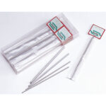 Art. 1524 Uncinetti in Alluminio "Grinox" cm 15 - n. 2 Bustina Appendibile da 1 pezzo - Scatola in Cartone da 10 Bustine