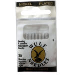 Item 2008 Sewing Needles "Sharps" - Nickel Plated Steel - Size 8 Polybag of 20 pcs - Cardboard Box of 50 Polybags