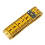 Item 2041 Tailor's Tape Measure "Suisse Model" - cm 150 - "First Quality" Cardboard Box of 12 pcs