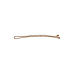 Item 262 Hair Grip - Ball Pointed - n. 7 - mm 59 - Waved Brown Cardboard Box of 200gr