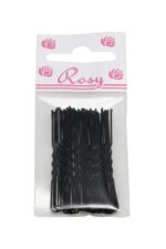 Art. 377 Forcina Invisibile "ROSY" - mm 55 - ø mm 0,75 - Ondato Nero Bustina da 40 pezzi - Scatola in Cartone da 50 Bustine - immagine 2