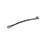Art. 263 Fermaglio con goccia "Extra Forte" - mm 57 - Ondato Nero Scatola in Polistirolo da 250 gr