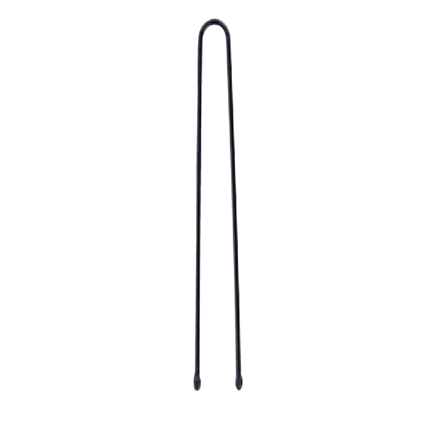 000000000000278 Item 278 Invisible Hair Pin - Ball pointed - mm 45 - Plain Black Polystyrene Box of 250 gr - Image 1